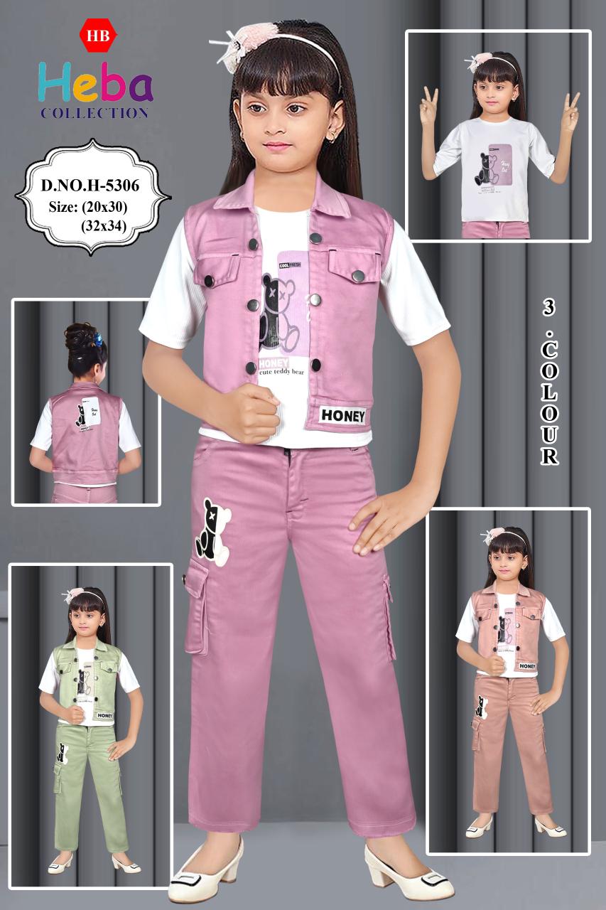 Girls 3-Piece Trendy Pant SET OF 6 PIECES